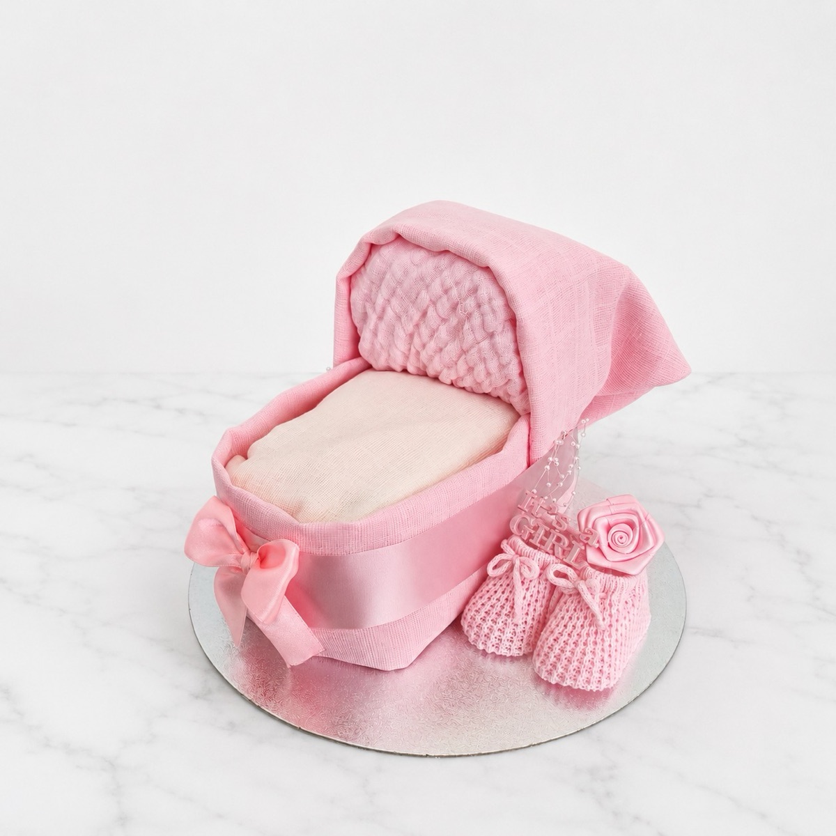 Bassinette/Pram Nappy Cake