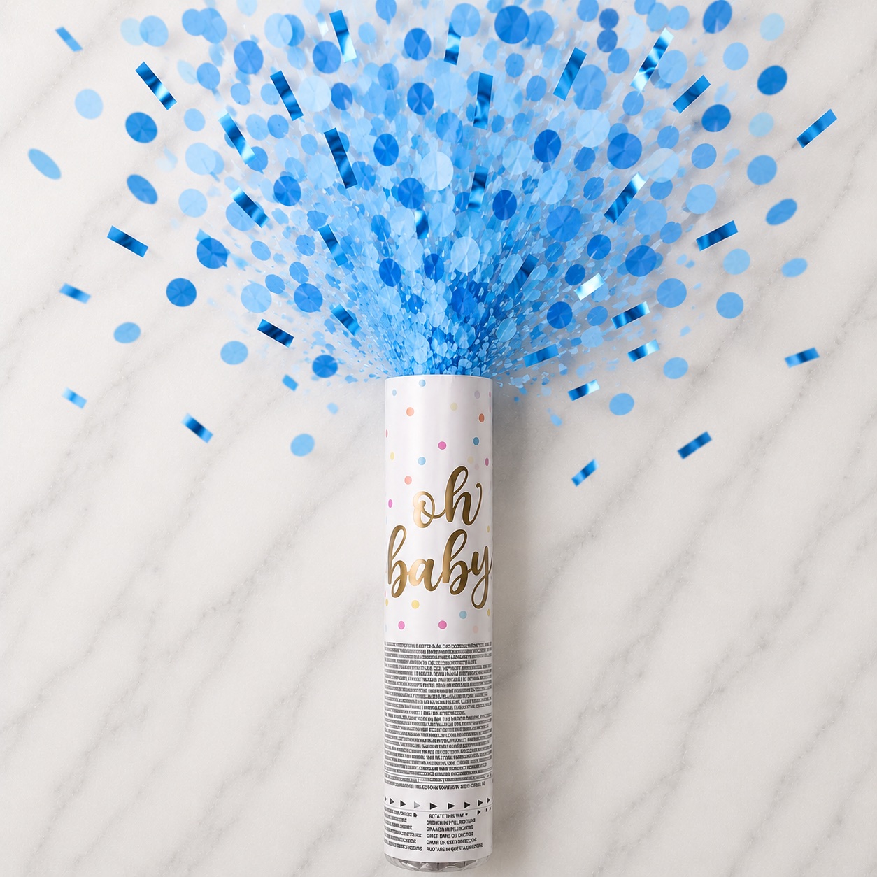 Boy Confetti Cannon