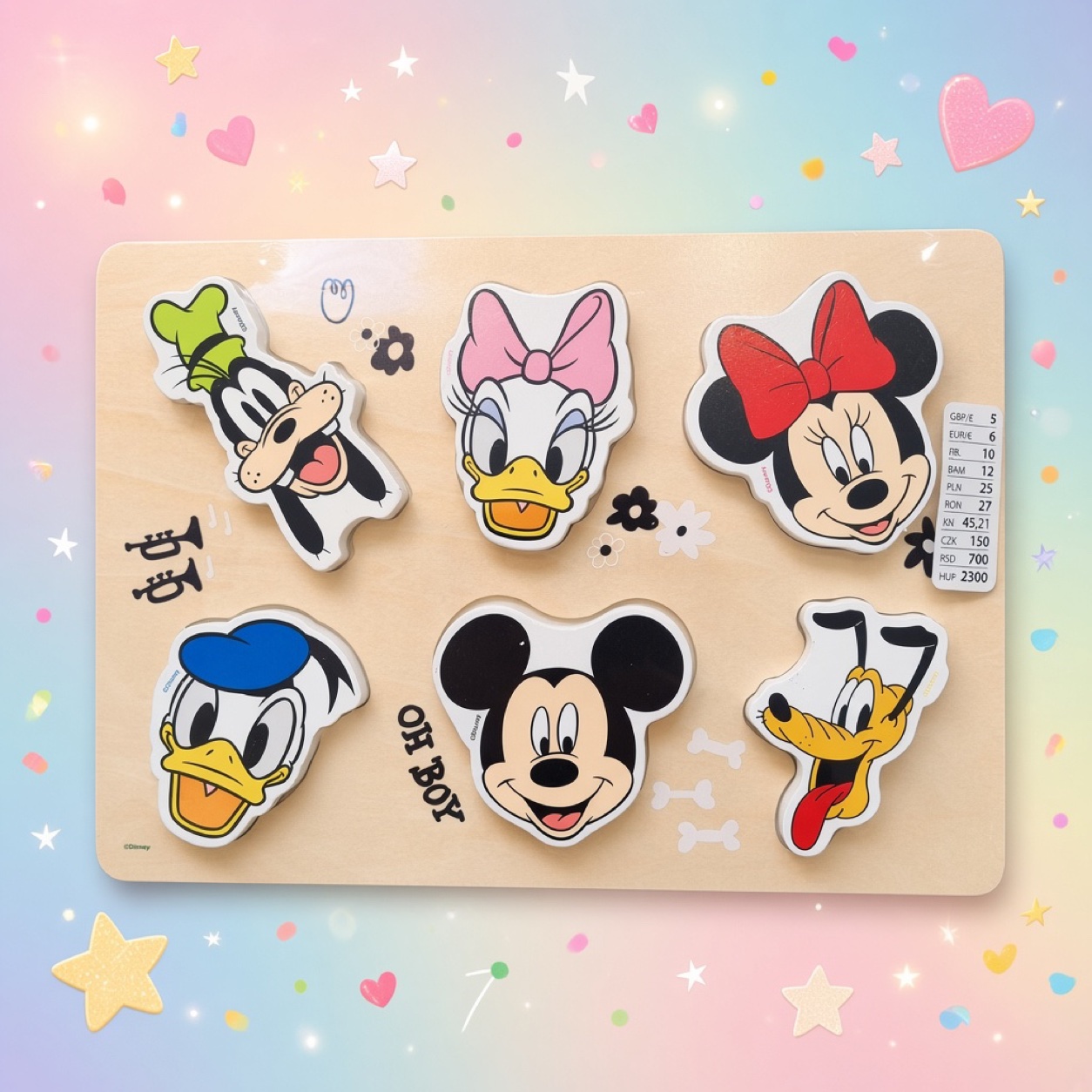 Disney wooden character puzzle
