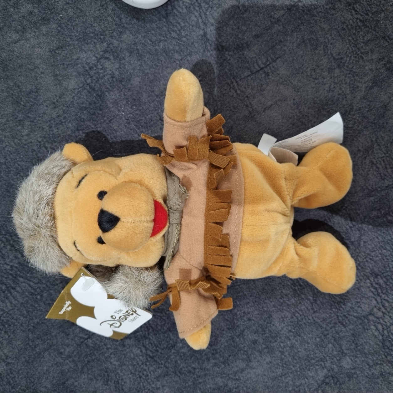 Disney Store Frontier Winnie the Pooh beanie soft toy