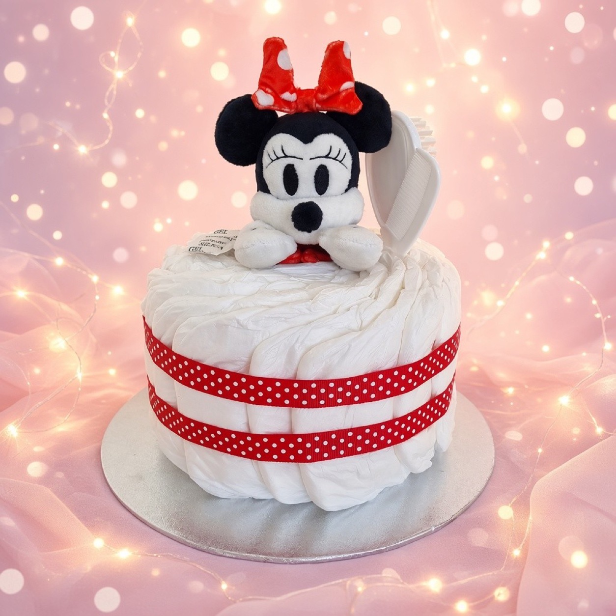 Minnie Mouse 1 Tier Nappy Cake