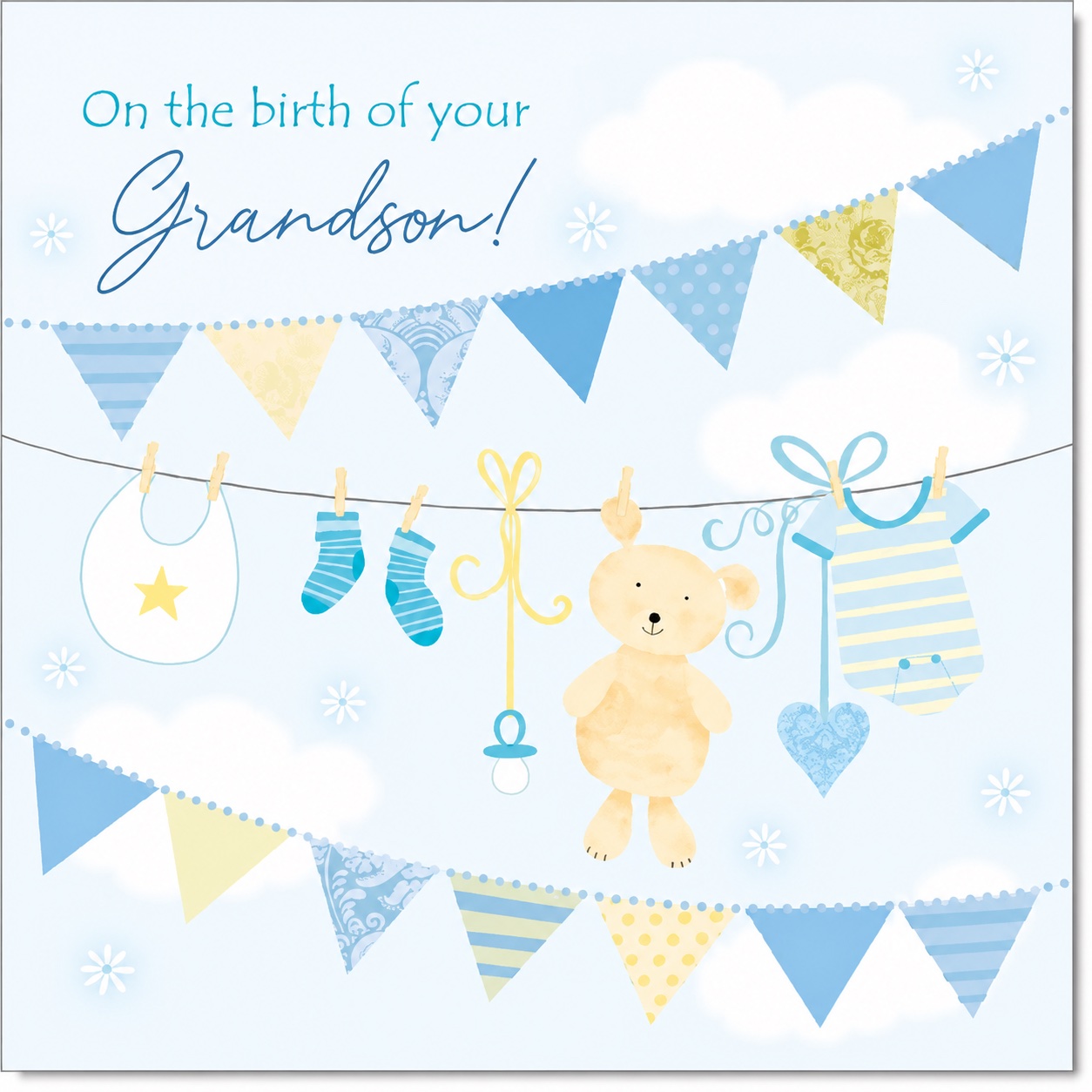 New grandson congratulations card