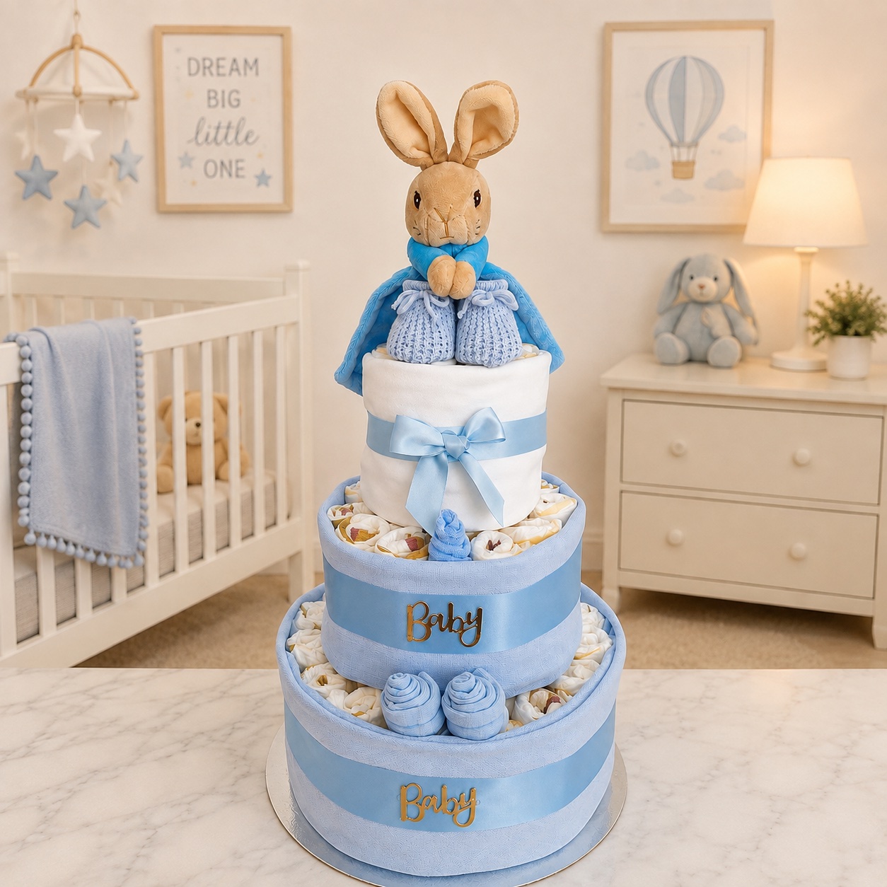 Peter Rabbit 3 Tier Nappy Cake