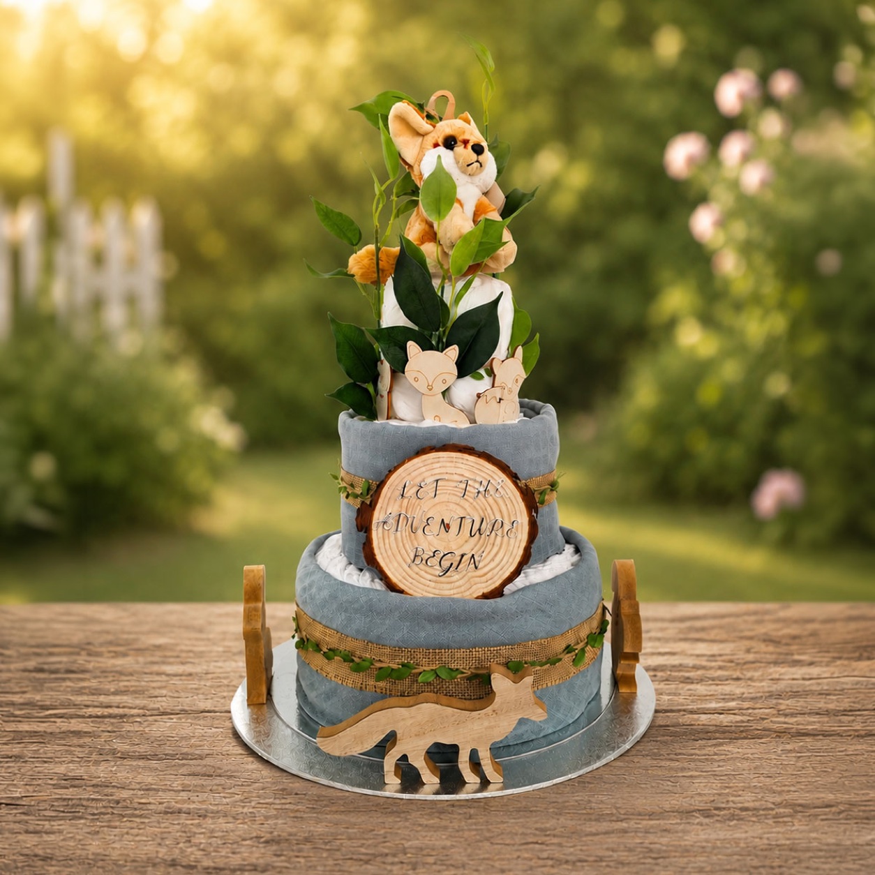 Woodland 3 Tier Nappy Cake